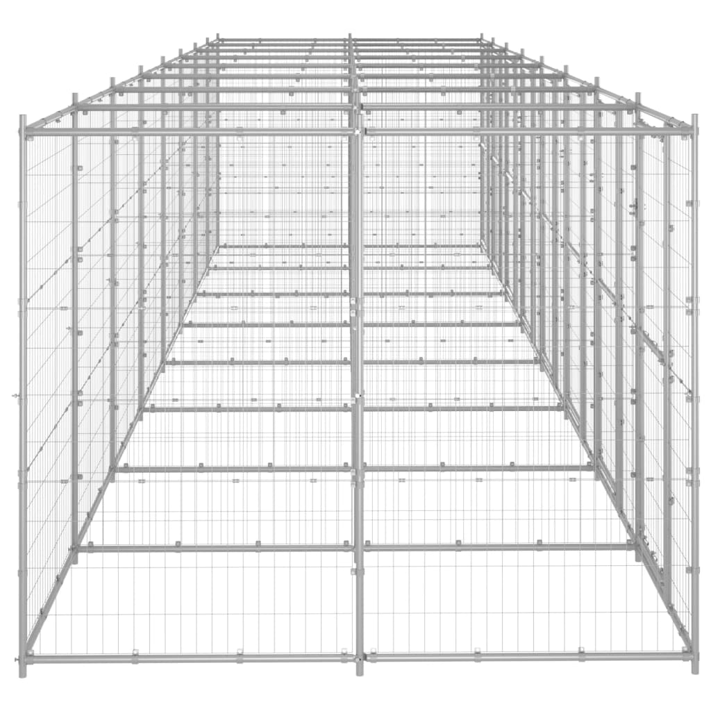 Perrera De Exterior De Acero Galvanizado 19,36 M²_2