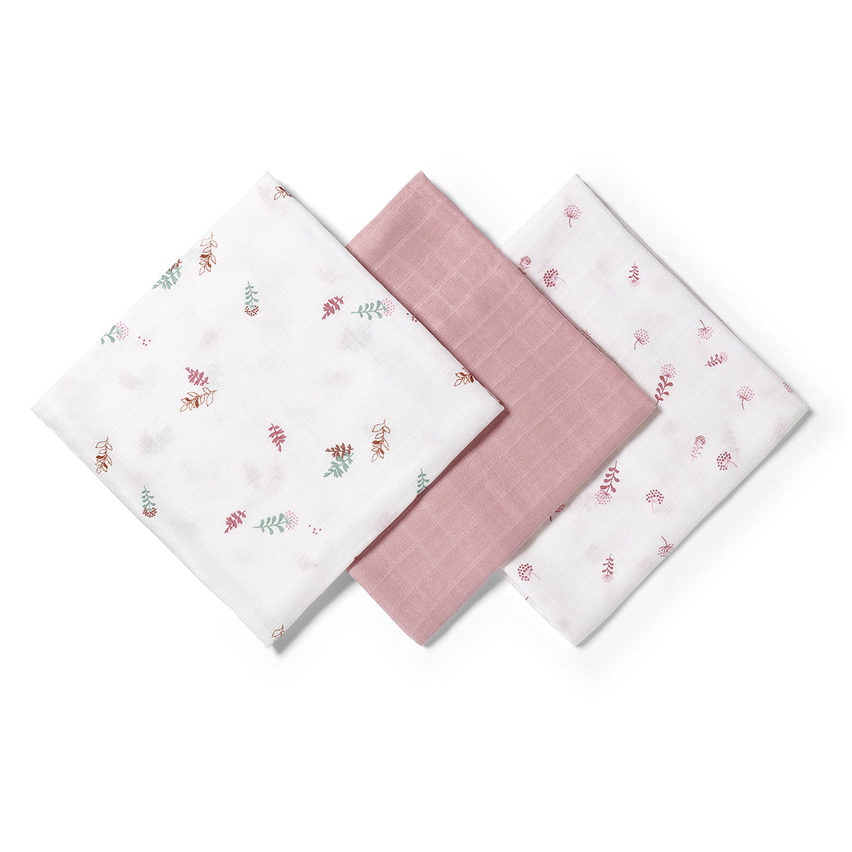 Pack 3 Muselinas Bambú Organico 70x70 Cm Rosa Nude_4