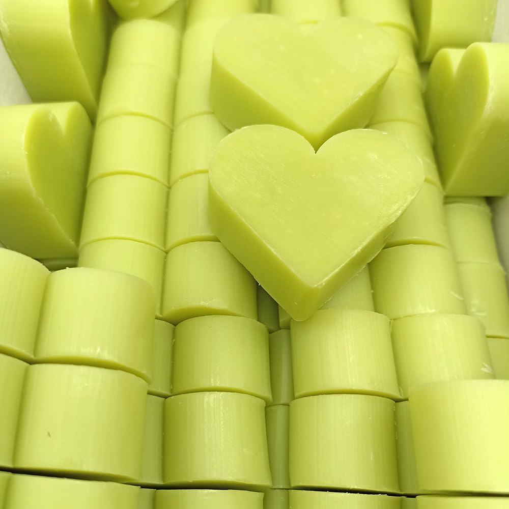 25 Jabones Aromáticos Con Forma De Corazón - Detalle Para Invitados De Eventos - Jabón Glicerina Con Aroma A Té Verde_0