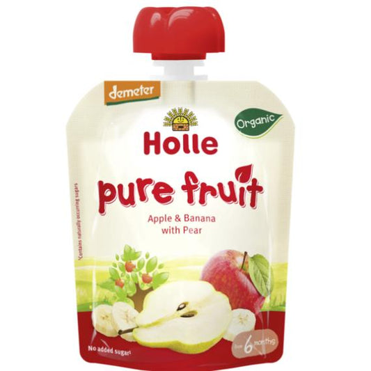 Smoothie BIO de manzana plátano y pera Holle 100 g
