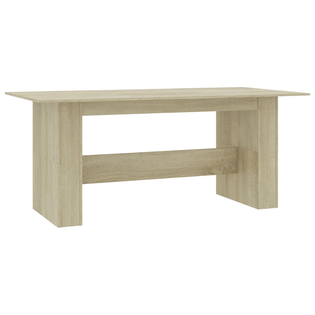 Mesa De Comedor Madera De Ingeniería Roble Sonoma 180x90x76 Cm_0