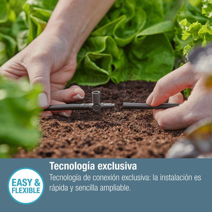 Junta T para boquillas de pulverización / cabezales de goteo de línea final 4.6 mm (3/16 ") x5 Microdripsystem Gardena