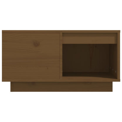 Mesa De Centro Madera Maciza De Pino Marrón Miel 60x61x32,5 Cm_3