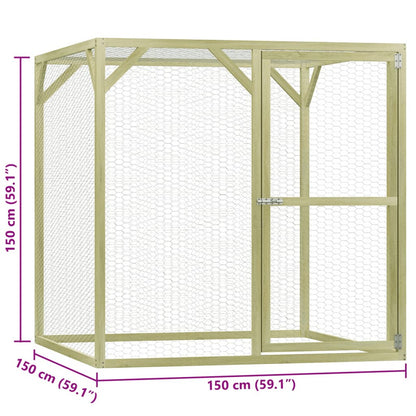 Vidaxl Jaula Gallinero Acero 1,5x1,5x1,5 M_5