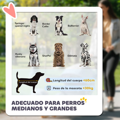 Pawhut Cochecito Para Perros Plegable Con Ventana De Malla 112x65x100 Cm Rojo_3