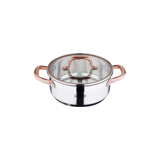 Cacerola 20x8.0cm Acero Inox Ind C/tapa Cobre_0