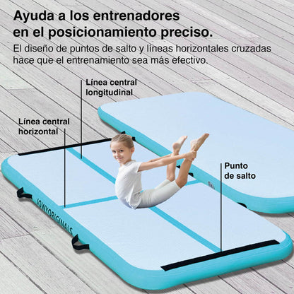 Jowy Airtrack 200x100x10cm Colchoneta Inflable, Color Azul_1