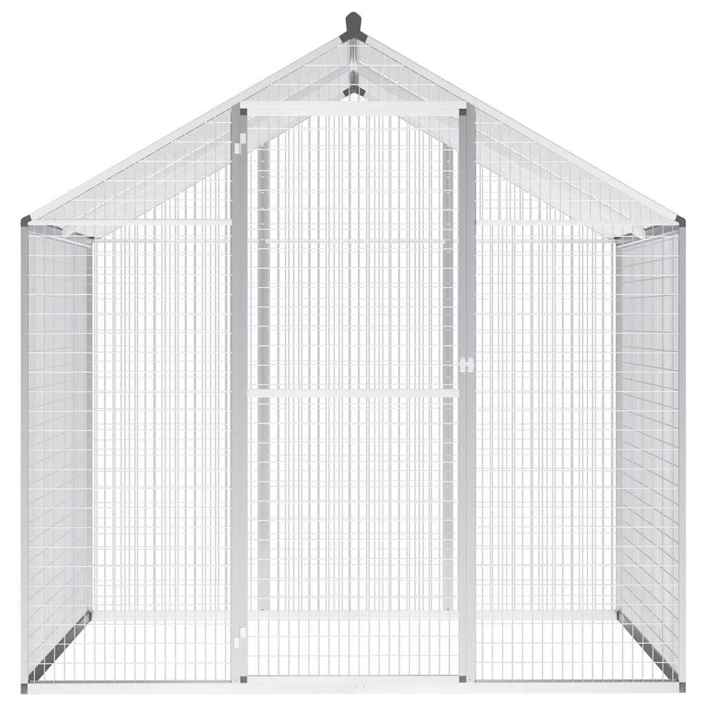 Vidaxl Pajarera De Exterior De Aluminio 178x122x194 Cm_1