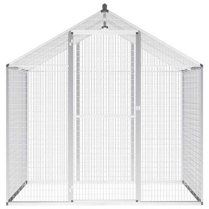 Vidaxl Pajarera De Exterior De Aluminio 178x122x194 Cm_1