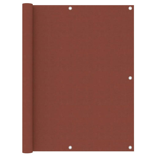 Vidaxl Toldo Para Balcón De Tela Oxford Terracota 120x500 Cm_0