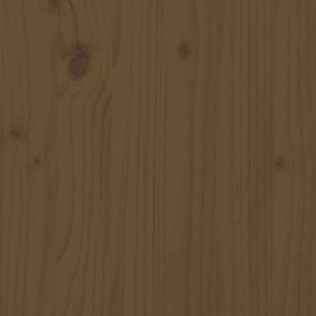 Armario Zapatero Madera Maciza Pino Marrón Miel 110x38x45,5cm / Vetonek_1