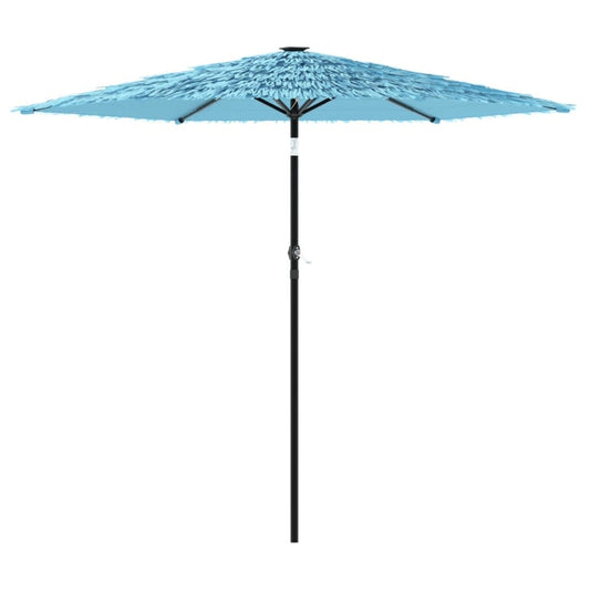 Vidaxl Sombrilla De Jardín Con Poste De Acero Azul 223x223x213 Cm_0