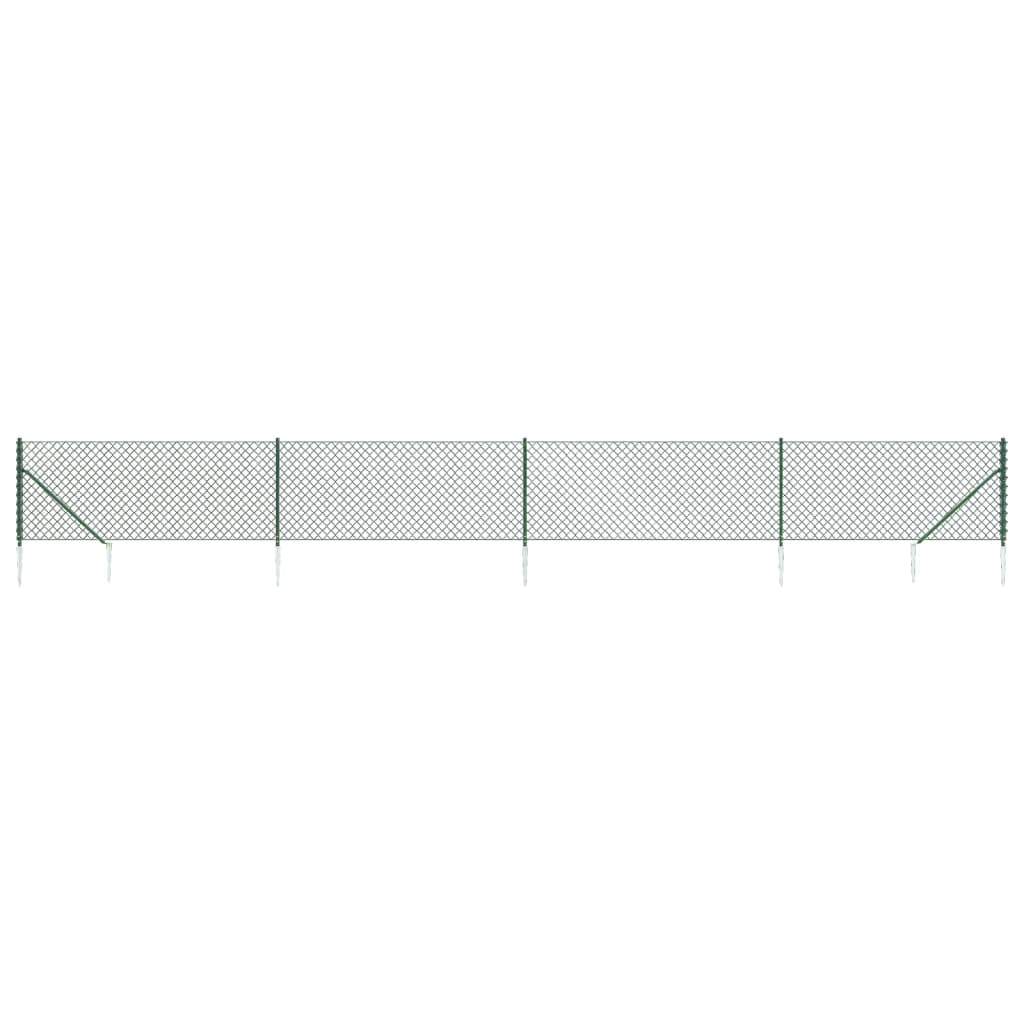 Cerca De Alambre Con Pinchos De Anclaje Verde 0,8x10 M / Vetonek_0