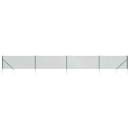 Cerca De Alambre Con Pinchos De Anclaje Verde 0,8x10 M / Vetonek_0