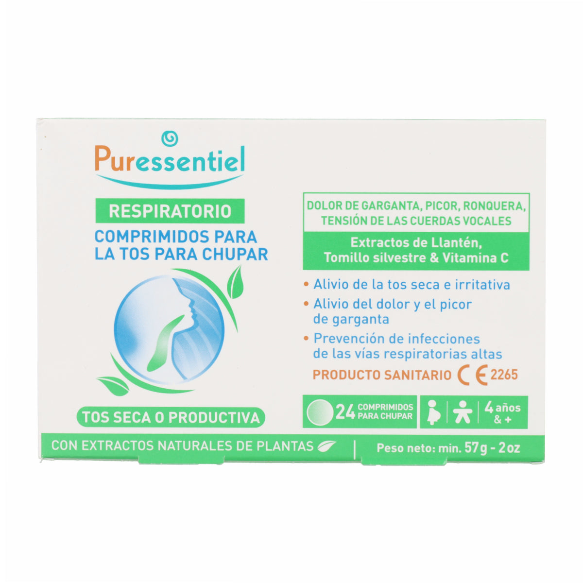 Respiratorio Comprimidos para la Tos para chupar PURESSENTIEL 24 uds