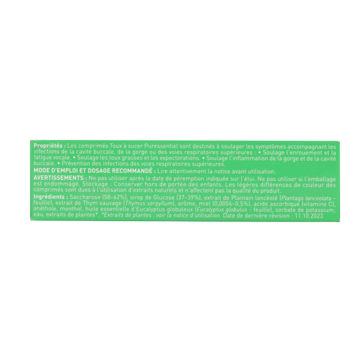 Respiratorio Comprimidos para la Tos para chupar PURESSENTIEL 24 uds