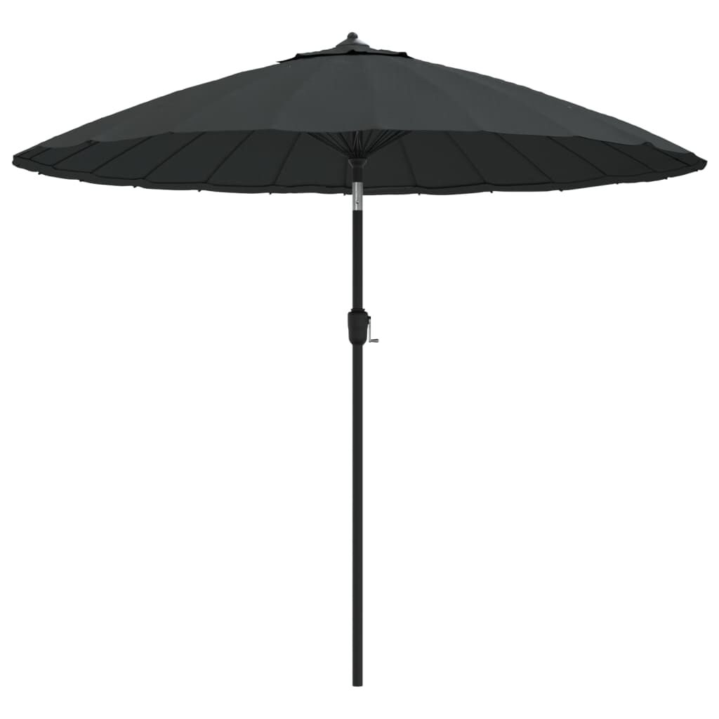 Vidaxl Sombrilla De Jardín Con Palo De Aluminio Gris Antracita 270 Cm_0
