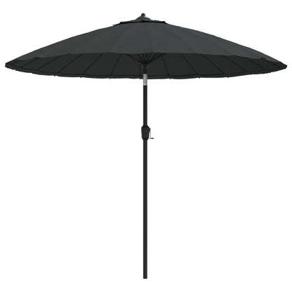 Vidaxl Sombrilla De Jardín Con Palo De Aluminio Gris Antracita 270 Cm_0
