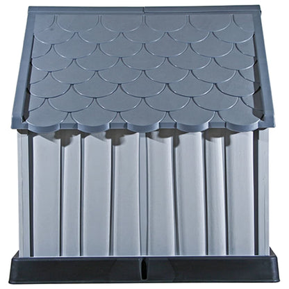 Caseta Para Perros Gris 92x87x91 Cm Plástico_4
