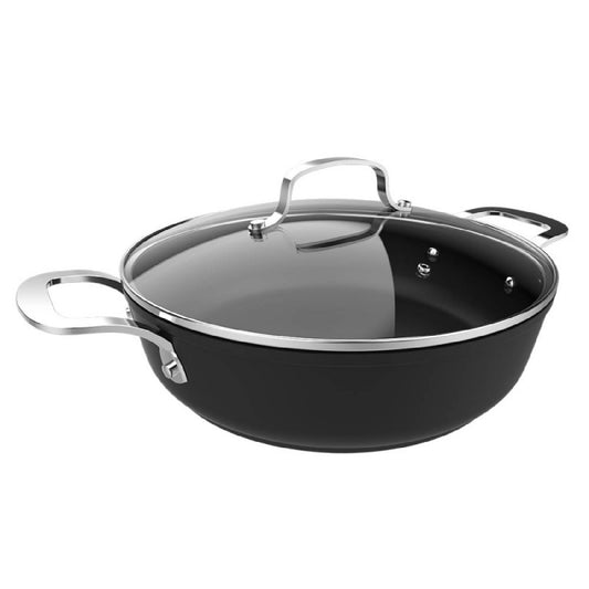 Olla Baja Polka Fantasy 28 Low Pot Silver. 28 Cm, Capacidad 4,1 L, Aluminio Forjado, Revestimiento Antiadherente Whitford Eterna, Libre Pfoa, Apta P_0