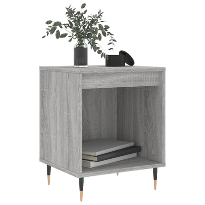 Mesita De Noche 2 Uds Madera Ingeniería Gris Sonoma 40x35x50 Cm_1