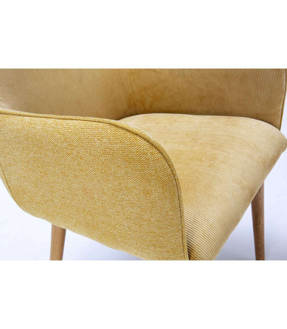 Pack De 2 Sillones Para Comedor Javier Tapizado Textil Pana Mostaza, 89cm(alto) 54cm(ancho) 63cm(fondo)_3