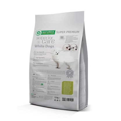 Nature's Protection White Dog Pienso grain free Pescado cachorro razas pequeñas 1,5 Kg