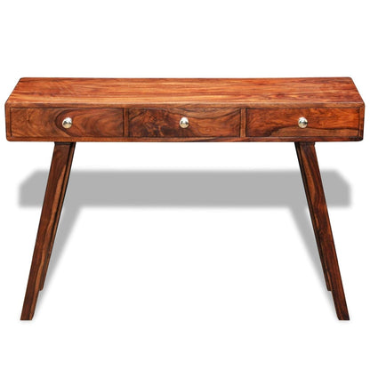 Mesa Consola Con 3 Cajones Madera Maciza Sheesham 76 Cm_1