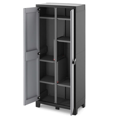 Keter Armario De Almacenaje Multiusos Titan Negro Y Gris 182 Cm_2