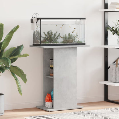 Vidaxl Soporte Para Acuario De Hormigón Gris 60,5x36x72,5 Cm De Madera Sintética_1