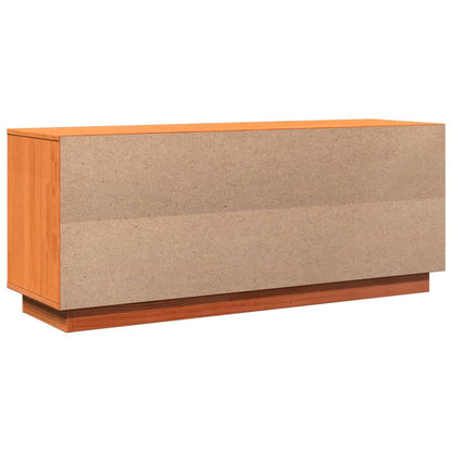 Mueble Zapatero Madera Maciza De Pino Marrón Cera 110x34x45 Cm / Vetonek_2