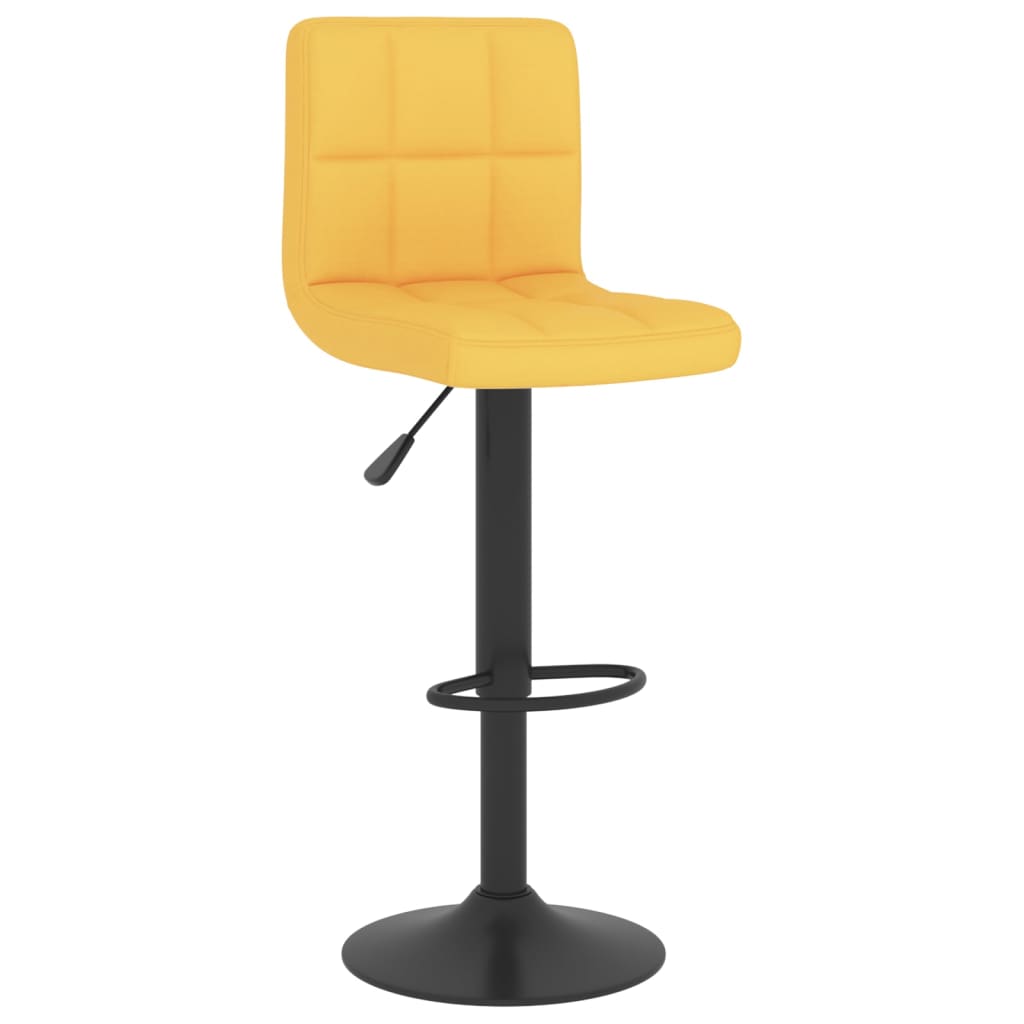 Taburete De Cocina De Tela Amarillo Mostaza_0