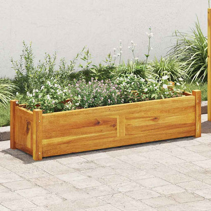 Arriate De Madera De Acacia 100x30x25 Cm_1