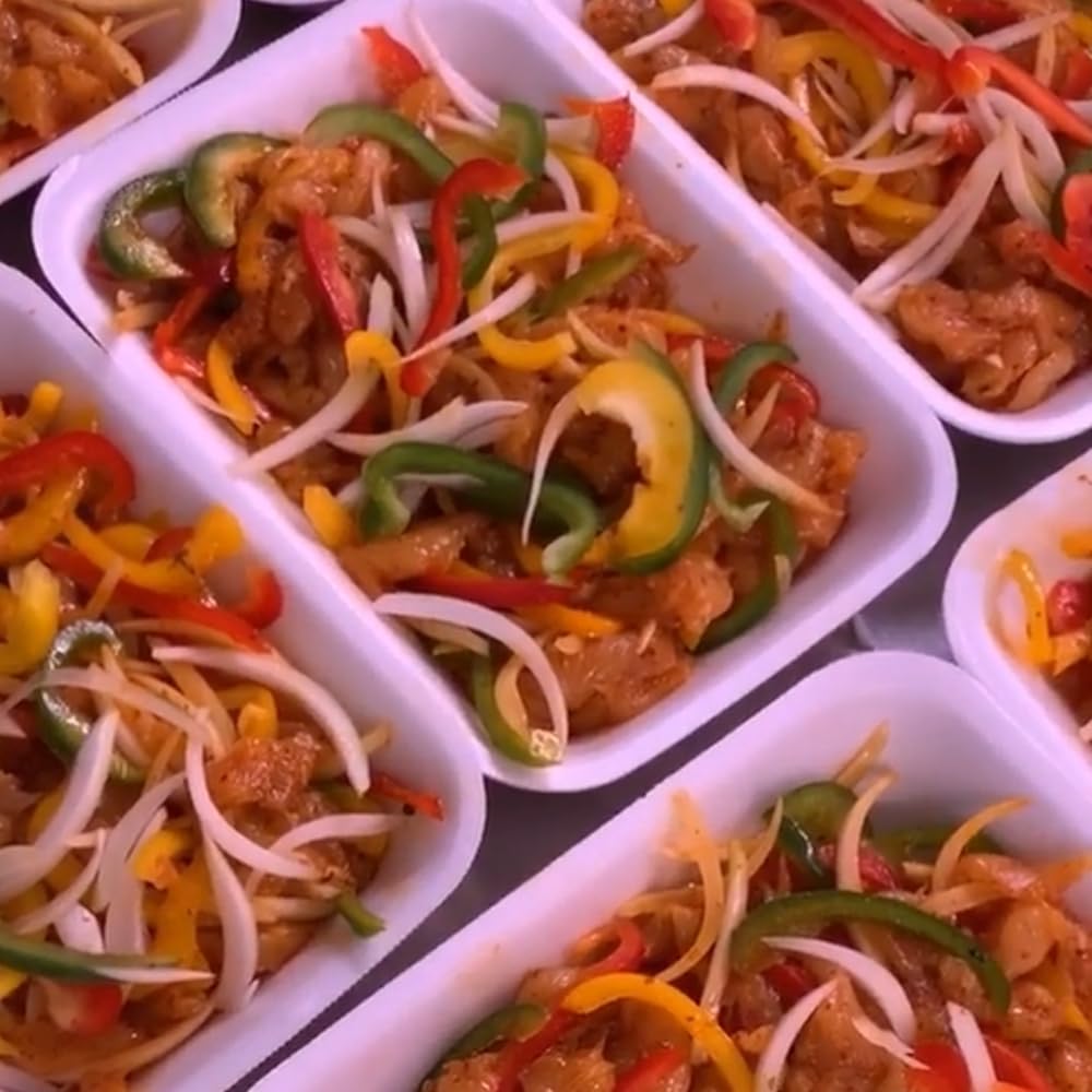 3 Bandejas Resistentes Uso Alimentario Con Tapa: 1,2l Sin Bpa's (21,3 X 15,7 X 6,3cm). Cocinas, Restaurantes, Catering_1