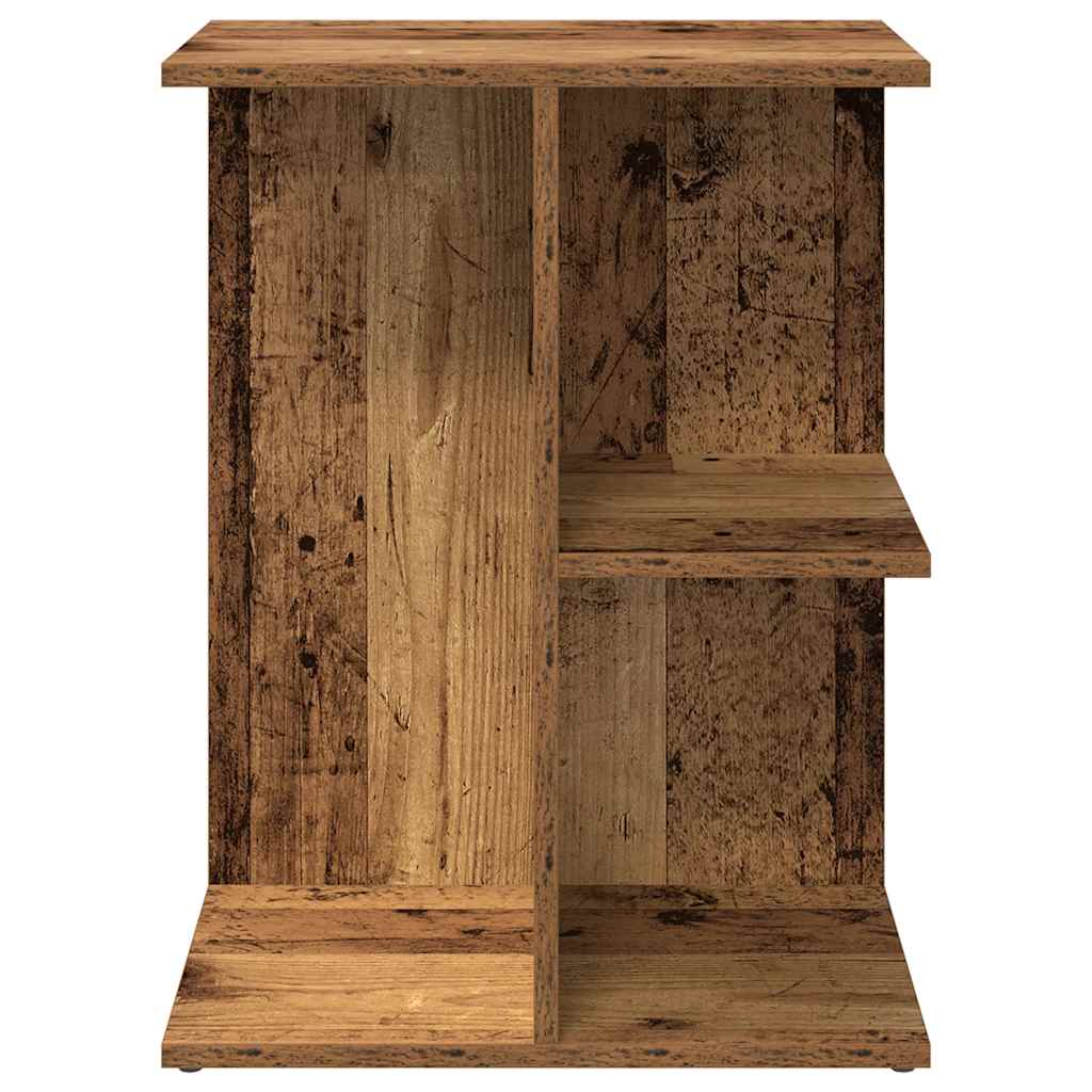 Mesita De Noche Madera De Ingeniería Madera Vieja 46,5x29x61 Cm_2