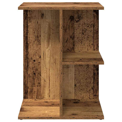 Mesita De Noche Madera De Ingeniería Madera Vieja 46,5x29x61 Cm_2