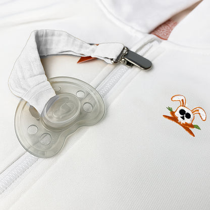 Clip Para Chupete Blanco De Algodón Orgánico_2