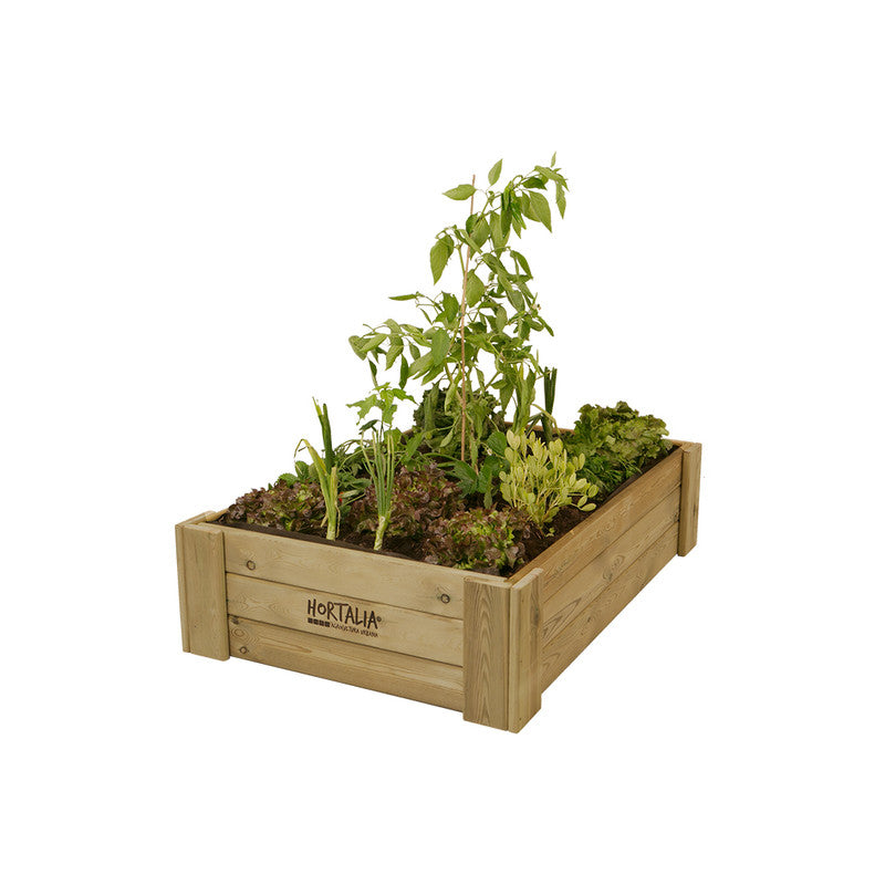 Cajón De Cultivo De Madera Tratada 120x80x30 Cm Box L30 Hortalia_4