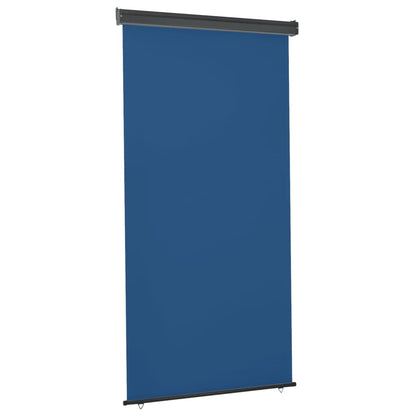 Vidaxl Toldo Lateral De Balcón Azul 122x250 Cm_0