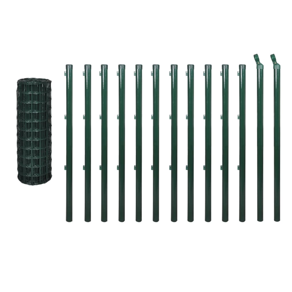 Set De Euro Valla Acero Verde 25x1,2 M / Vetonek_1