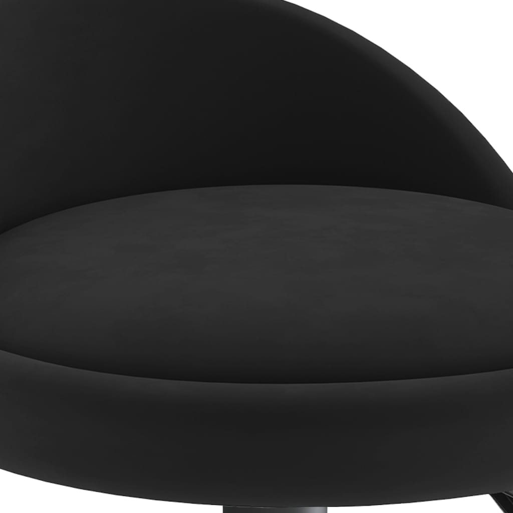 Taburete De Cocina De Terciopelo Negro_5
