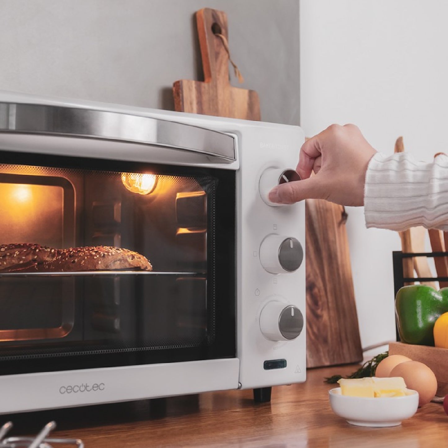 Cecotec Horno De Sobremesa Tostador 24 L Bake&toast 2400 White. 1500 W 3 Modos De Calor Temporizador Temperatura Regulab_2