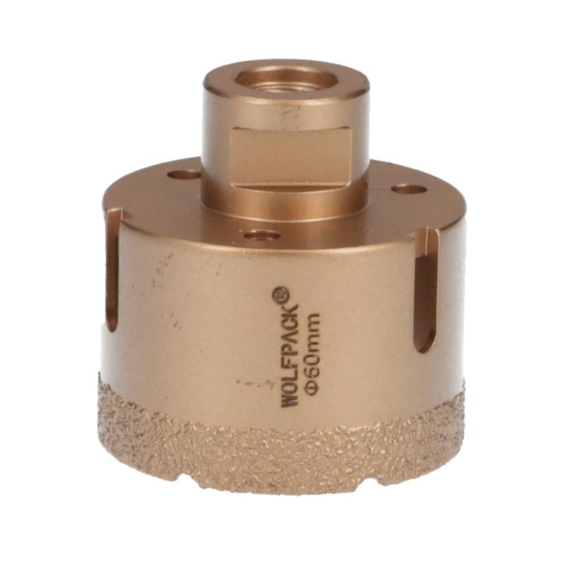 Corona Diamante Para Amoladora Ø 60 Mm. Conexión Rosca M14. Corte Seco_0