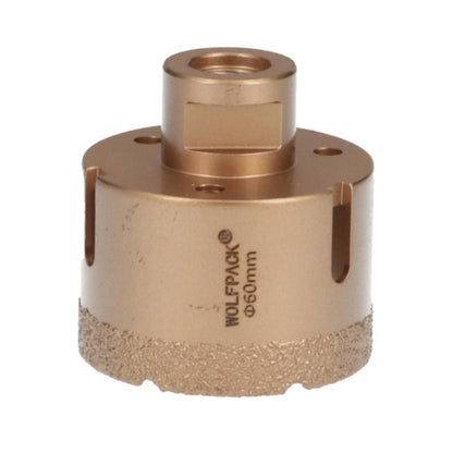 Corona Diamante Para Amoladora Ø 60 Mm. Conexión Rosca M14. Corte Seco