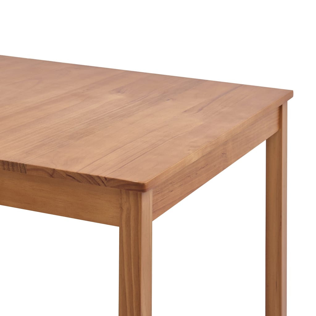 Mesa De Comedor De Madera De Pino Marrón Miel 180x90x73 Cm_2