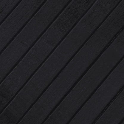 Alfombra Rectangular Bambú Negro 70x400 Cm / Vetonek_5
