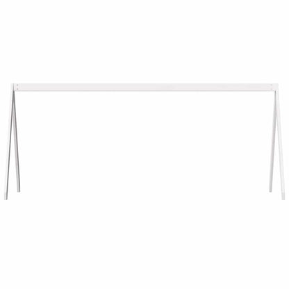 Techo De Cama Infantil Madera Maciza Blanco 209x95,5x88 Cm_3