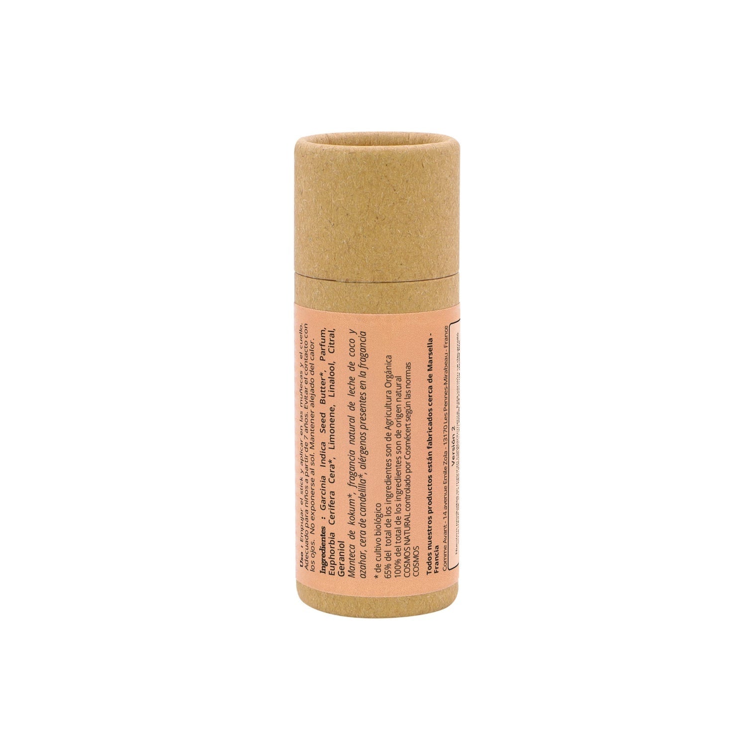 Perfume sólido dulce y afrutado con manteca de kokum Leche de coco y Azahar Comme Avant 20 ml