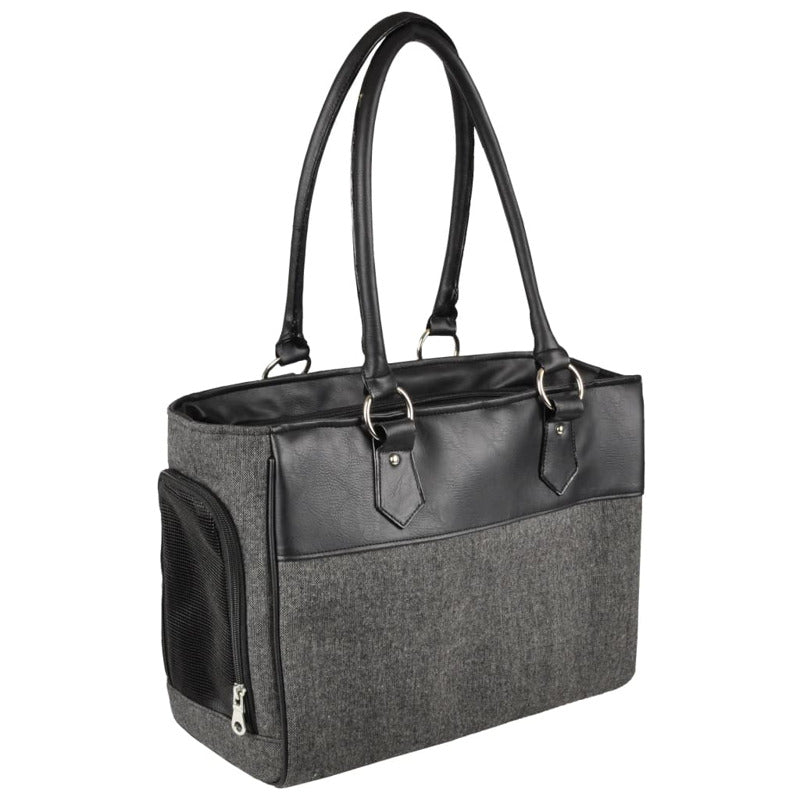 Flamingo Bolso De Transporte De Mascotas Lior Negro 45x19x29 Cm_0