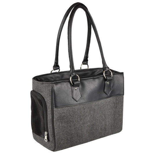 Flamingo Bolso De Transporte De Mascotas Lior Negro 45x19x29 Cm_0